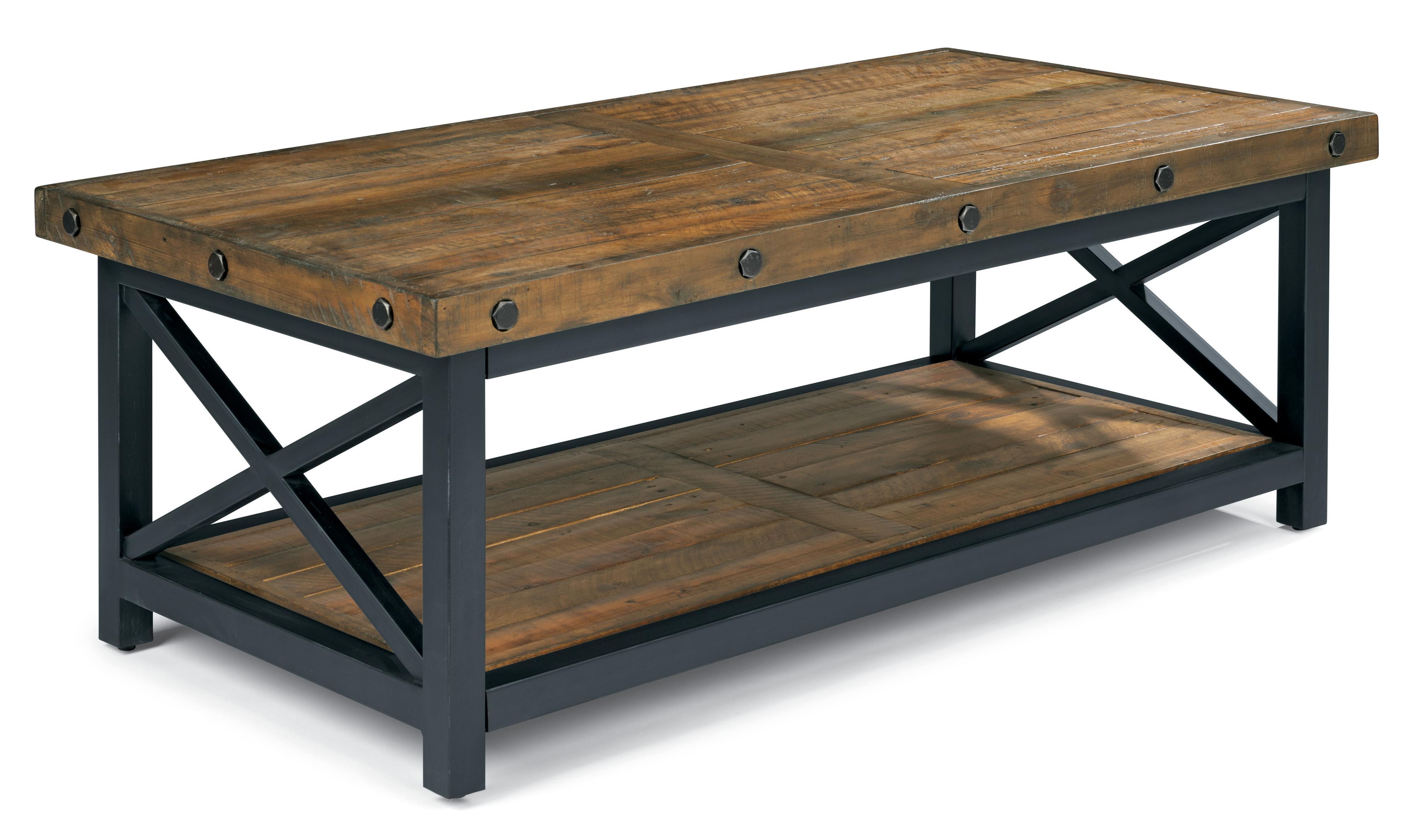Flexsteel Wynwood Collection Carpenter Rectangle Cocktail Table